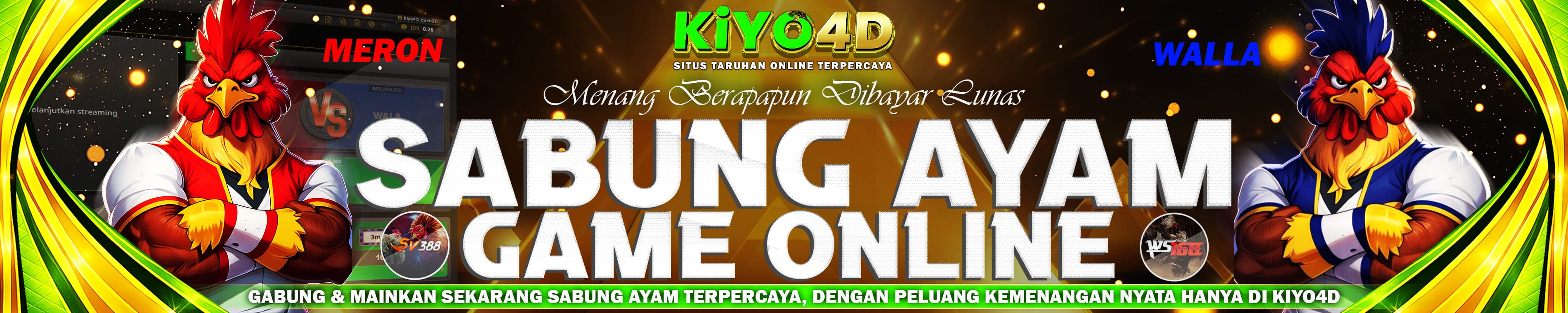 kiyo4d SABUNG AYAM  GAME ONLINE
